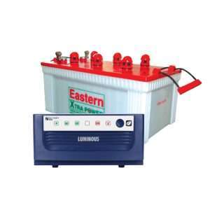 Luminous 1500VA With 120Ah Tubular Battery and Battery Trolley