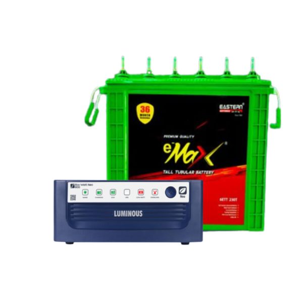 Luminous 800 IPS with Eastern eMax 230Ah Tall Tubular Battery Luminous-800-IPS-with-Eastern-eMax-230Ah-Tall-Tubular-Battery