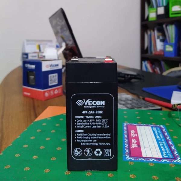 Vecon-4V-4.5Ah-Rechargeable-Battery-in-Bangladesh