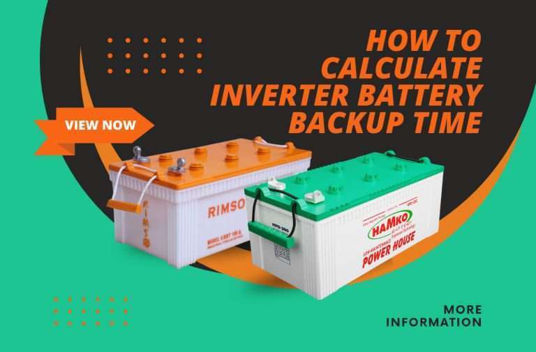 how to calculate inverter battery backup time